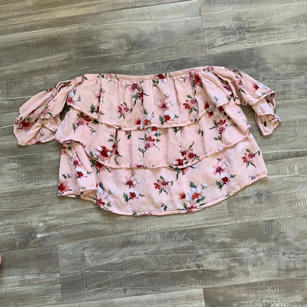 American eagle off the shoulder top!